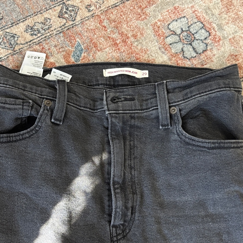 Levi’s High-Waisted Black Mom Jeans